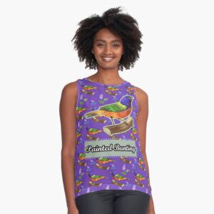 PAINTED BUNTING BIRD Sleeveless Top