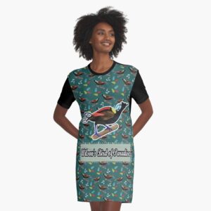 WILSON'S BIRD OF PARADISE Graphic T-Shirt Dress