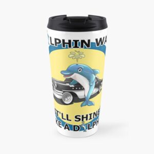 Dolphin Wax Travel Mug