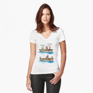 Fitted V-Neck T-Shirt