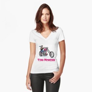 Tina McWeird Fitted V-Neck T-Shirt