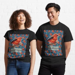 SCARLET TANAGER BIRD Classic T-Shirt
