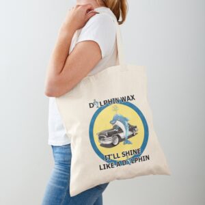 Dolphin Wax Tote Bag