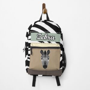 Zebra Themed Apparel and Accessories Backpack