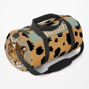 Cheetah Themed Attire and Accessories Duffle Bag