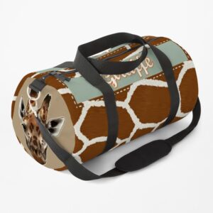 Giraffe Themed Attire Duffle Bag