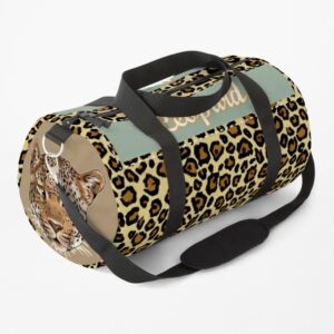 Leopard Themed Apparel and Accessories Duffle Bag